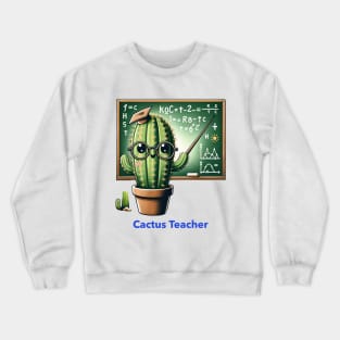 Cactus Teacher Happy Cactus Teacher Best Teacher Crewneck Sweatshirt